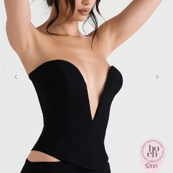 House of CB Black Strapless Top - Picture 2 of 6